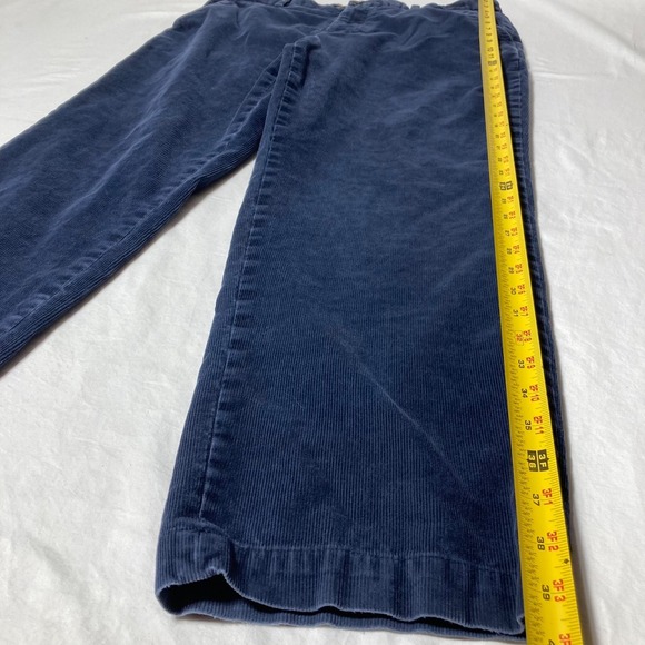 Brooks Brothers Clark Blue Corduroy Straight Leg Flat Front Men's Size 36x30 - Picture 10 of 10